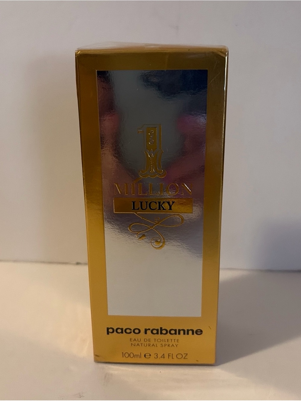 1 Million Lucky by Paco Rabanne 3.4 oz EDT Cologne for Men New In Box